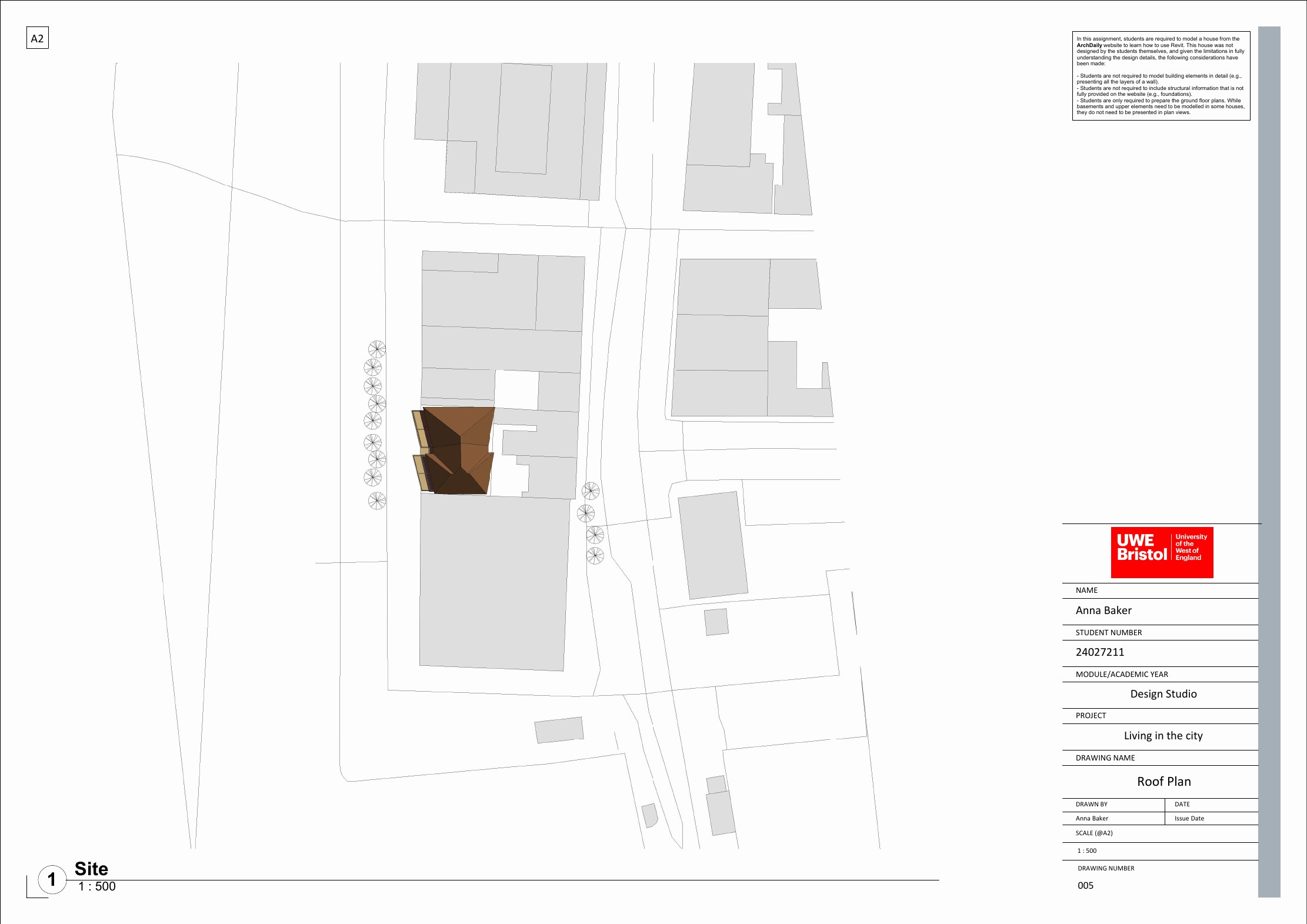 Living in the City architectural presentation board 7