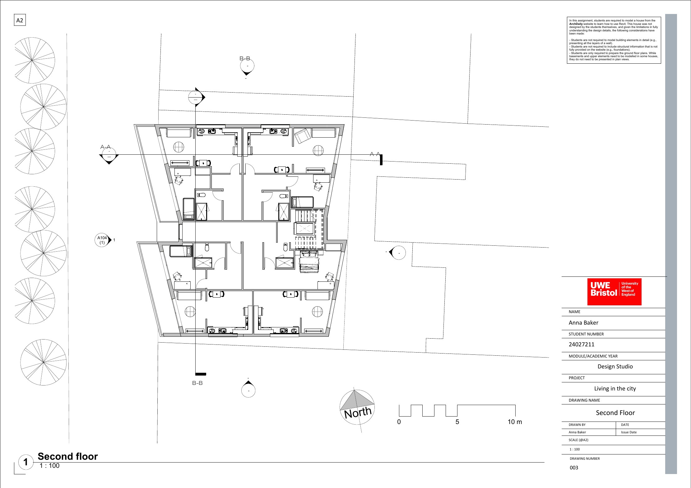 Living in the City architectural presentation board 10