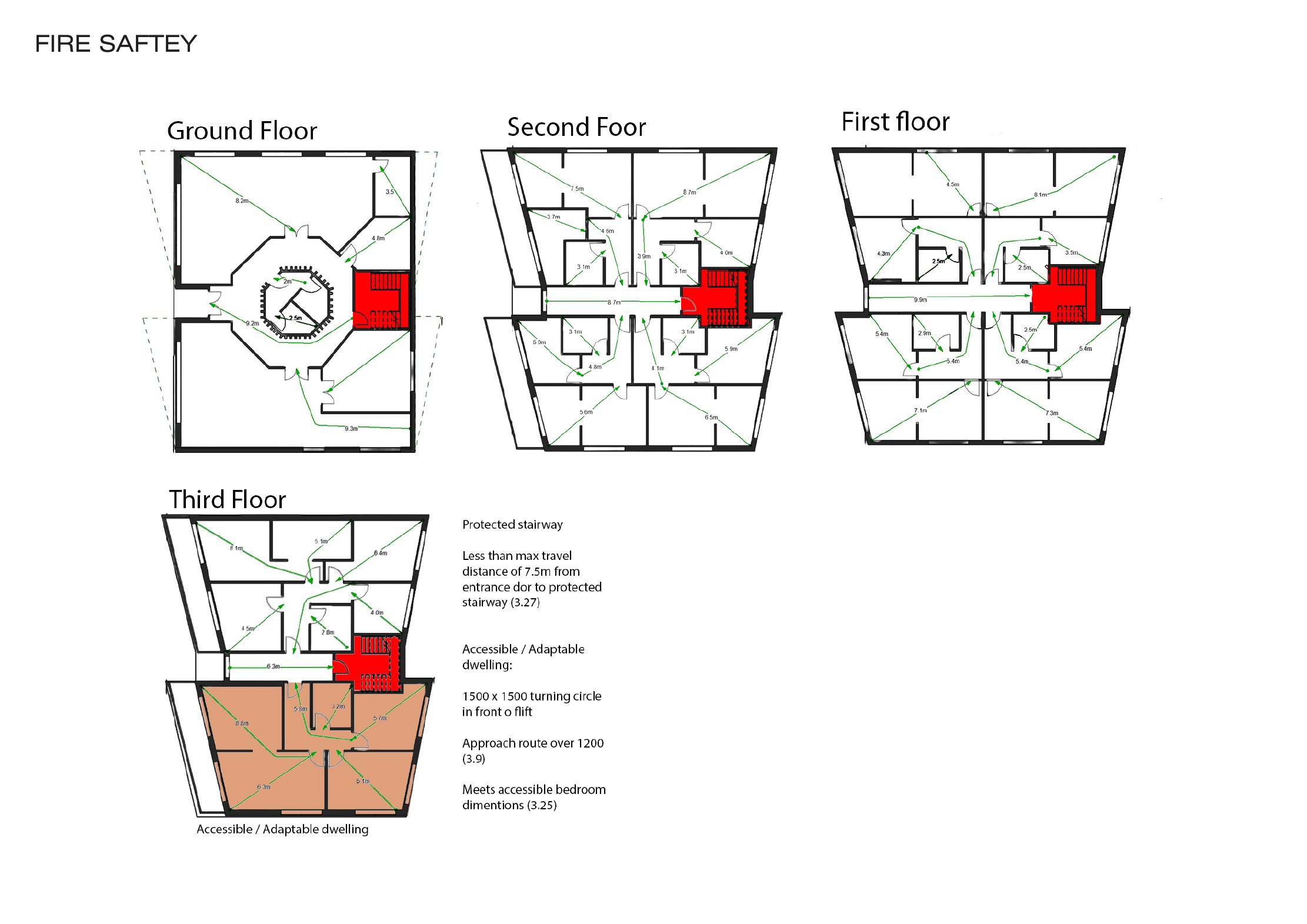Living in the City architectural presentation board 12