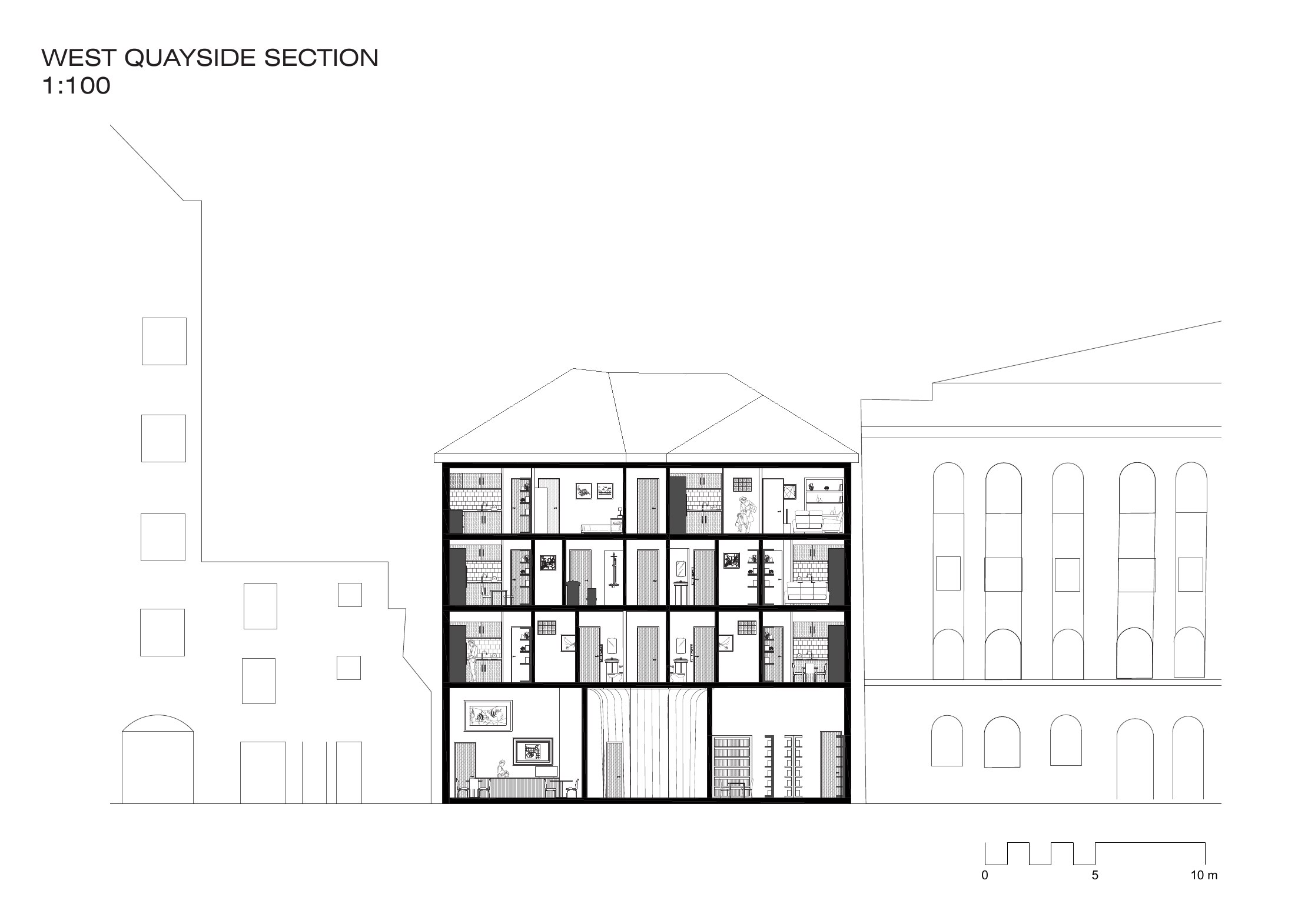 Living in the City architectural presentation board 14