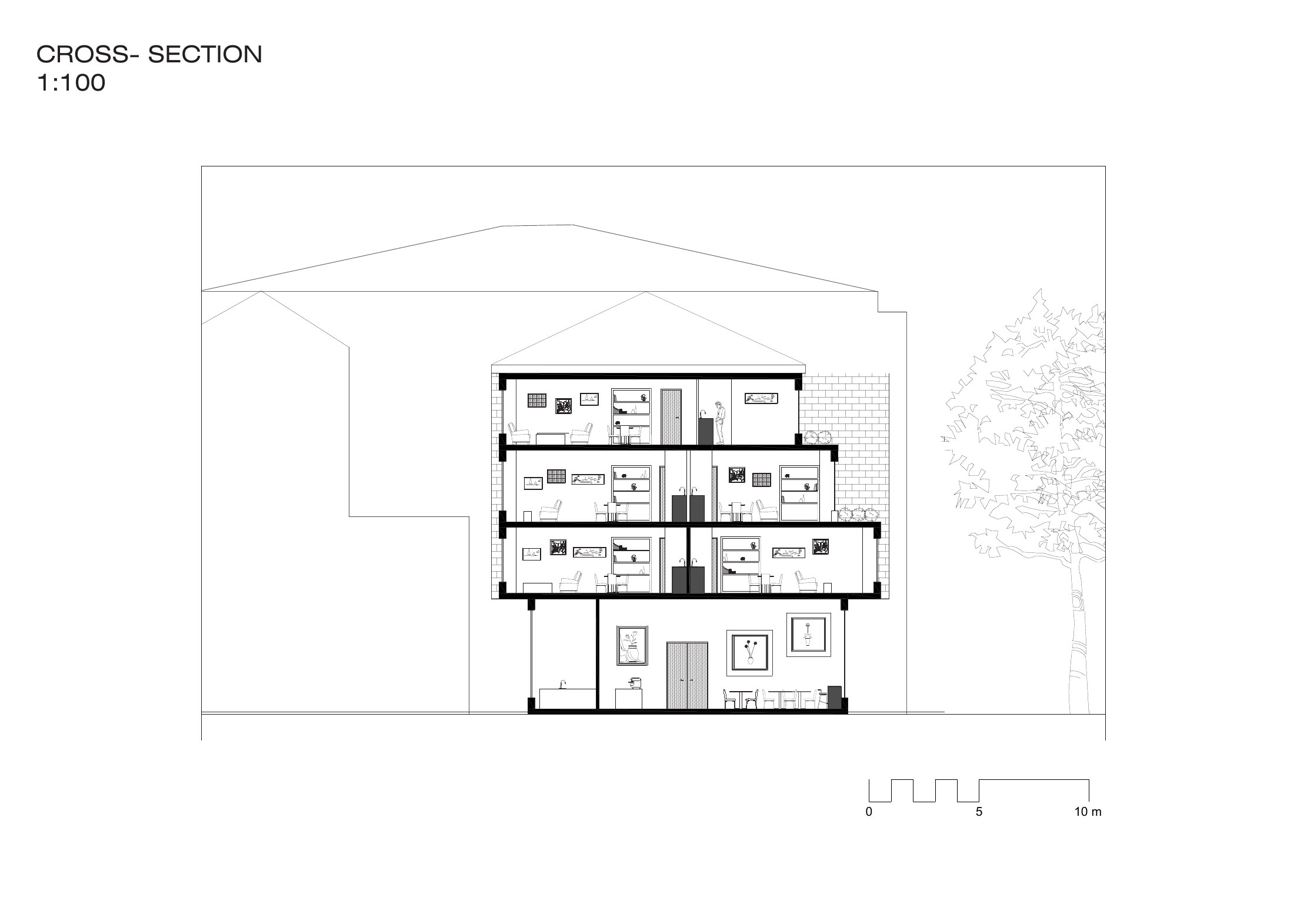 Living in the City architectural presentation board 15