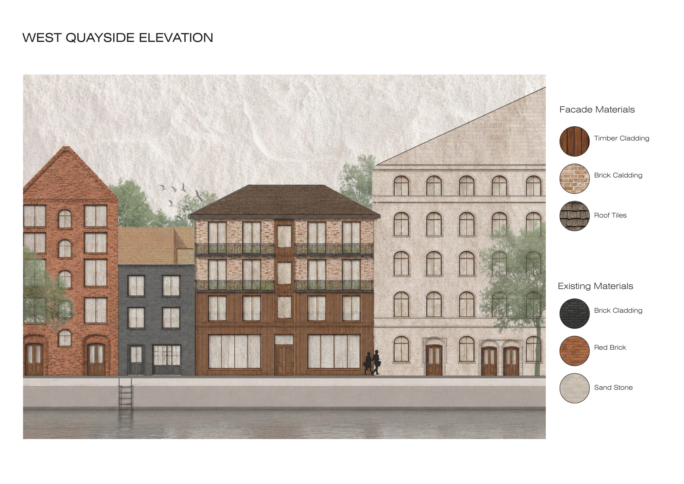 Living in the City architectural presentation board 16