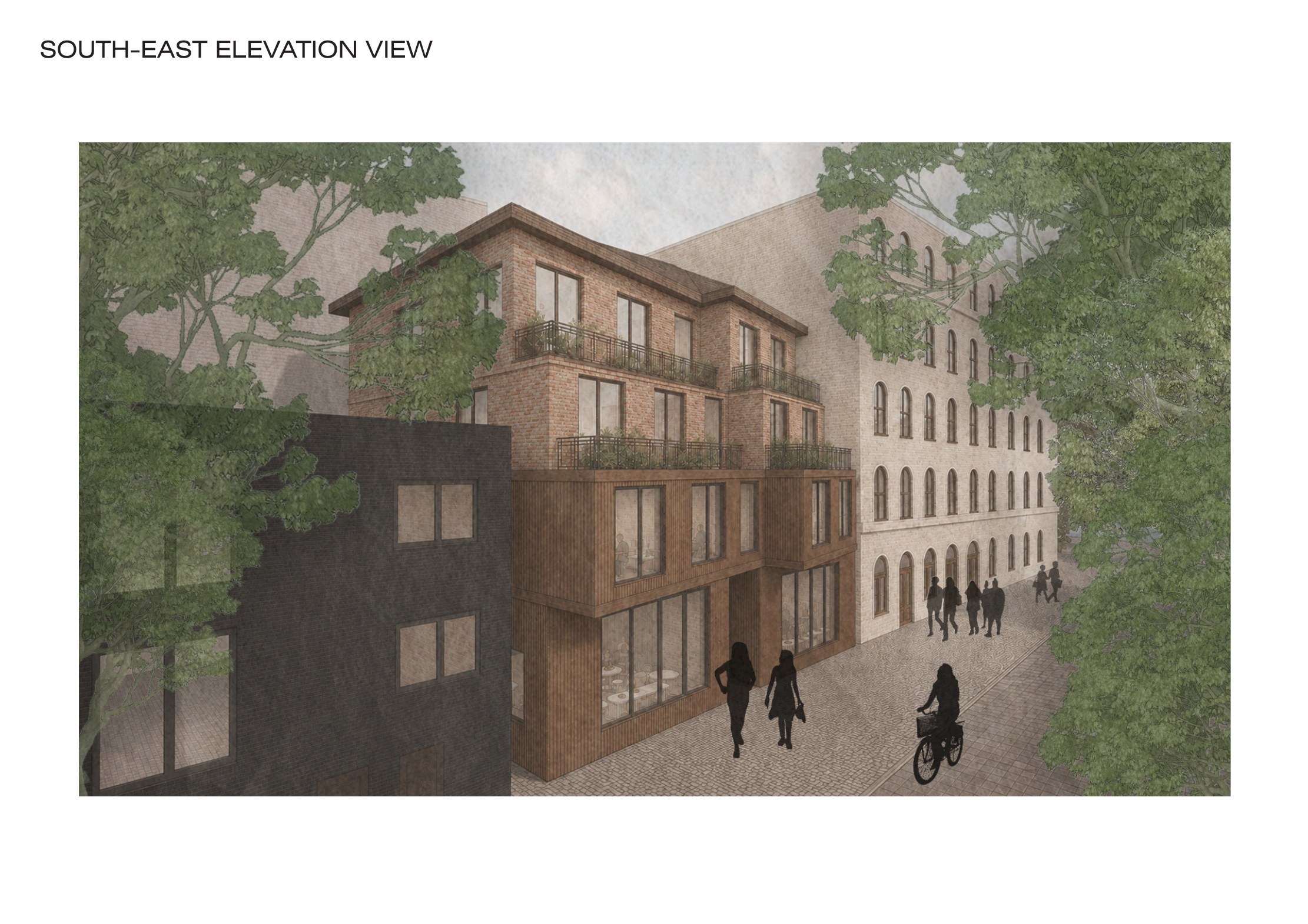 Living in the City architectural presentation board 17