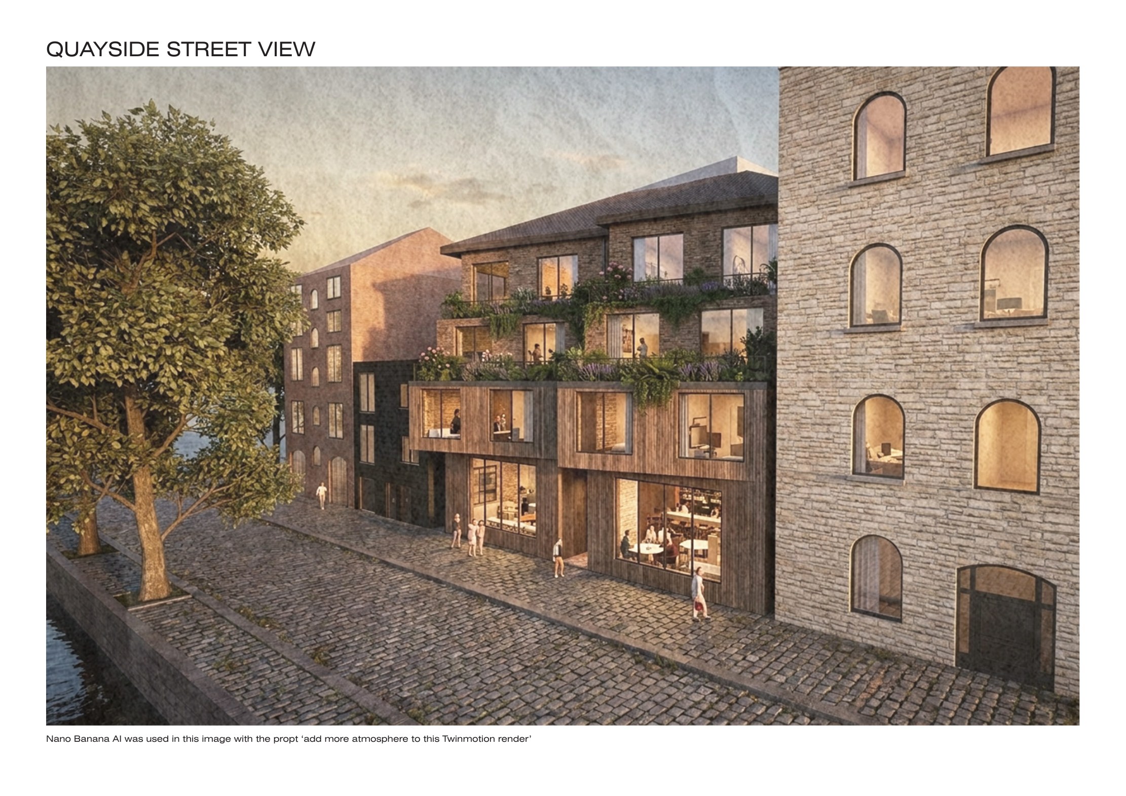 Living in the City architectural presentation board 19