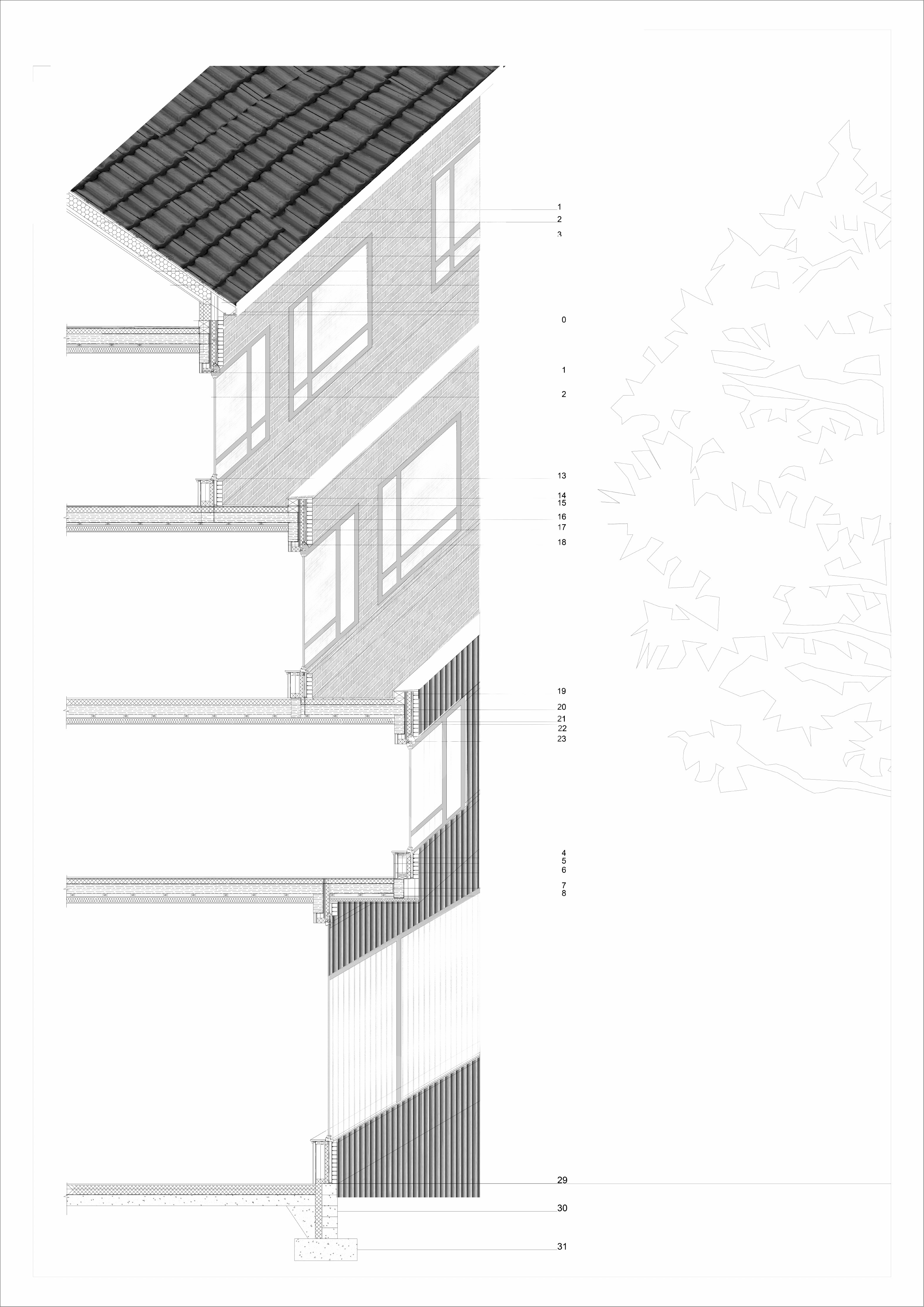 Spatial Studies architectural presentation board 2